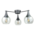 Tvirtinamas sietynas STAR 3xE27/60W/230V juoda/permatoma