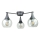 Tvirtinamas sietynas STAR 3xE27/60W/230V juoda/permatoma