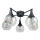 Tvirtinamas sietynas STAR 5xE27/60W/230V juoda/permatoma