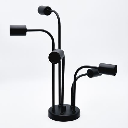Tvirtinamas sietynas TRINITY 5xE27/15W/230V juoda