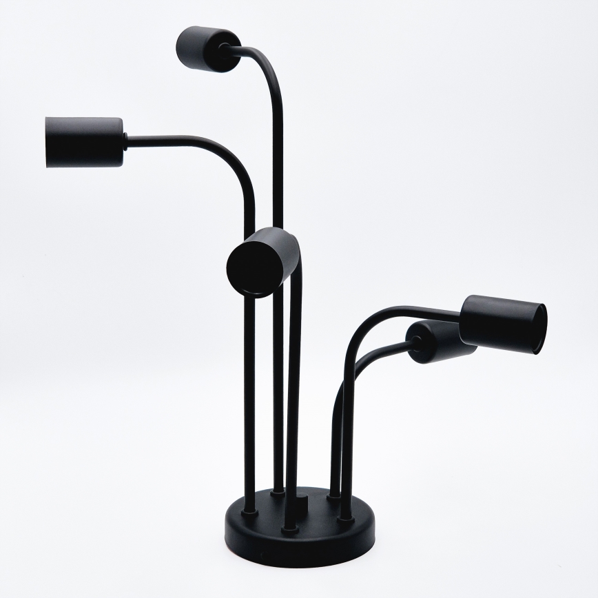 Tvirtinamas sietynas TRINITY 5xE27/15W/230V juoda