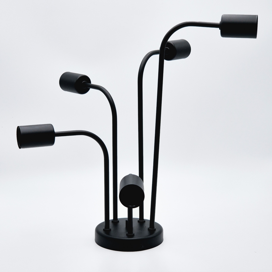Tvirtinamas sietynas TRINITY 5xE27/15W/230V juoda
