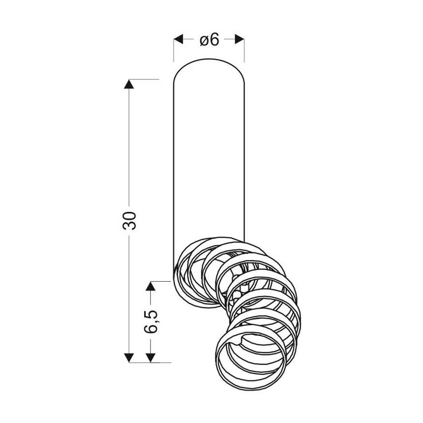 Tvirtinamas sietynas TUBA 1xGU10/50W/230V baltas