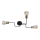Tvirtinamas sietynas TUBE II 3xE27/15W/230V juoda