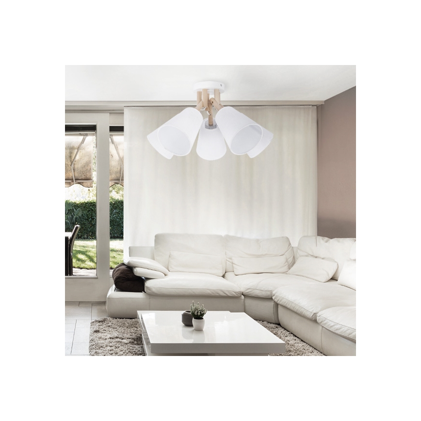 Tvirtinamas sietynas VAIO WHITE 3xE27/60W/230V