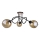 Tvirtinamas sietynas VENUS WOOD 3xE27/60W/230V juoda/dūminis ruda