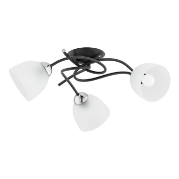 Tvirtinamas sietynas VERWIL 3xE27/15W/230V juoda