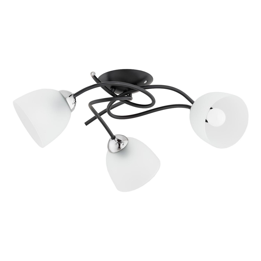 Tvirtinamas sietynas VERWIL 3xE27/15W/230V juoda