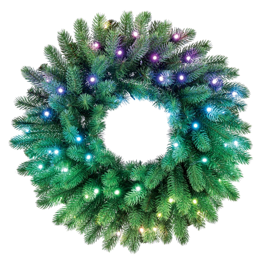 Twinkly - LED RGB Pritemdomas Kalėdinis vainikas 50xLED d. 60 cm Wi-Fi