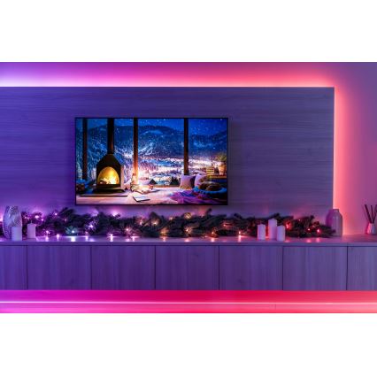 Twinkly - LED RGBW reguliuojama kalėdinė dekoracija GARLAND 50xLED 2,7 m Wi-Fi