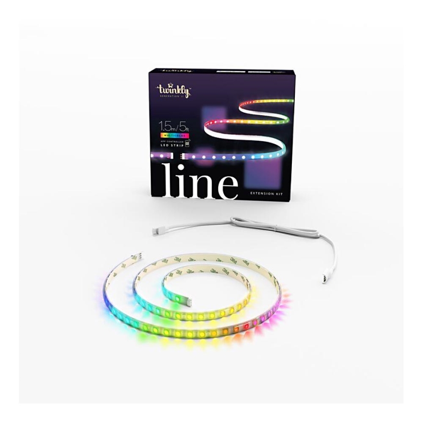 Twinkly - LED RGB Pratęsimas šviesos reguliavimas juostelė LINE 100xLED 1,5 m Wi-Fi