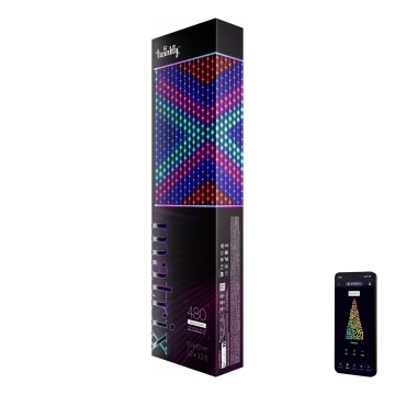 Twinkly - LED RGB Pritemdoma Kalėdinė užuolaida 480xLED 1x1 m Wi-Fi