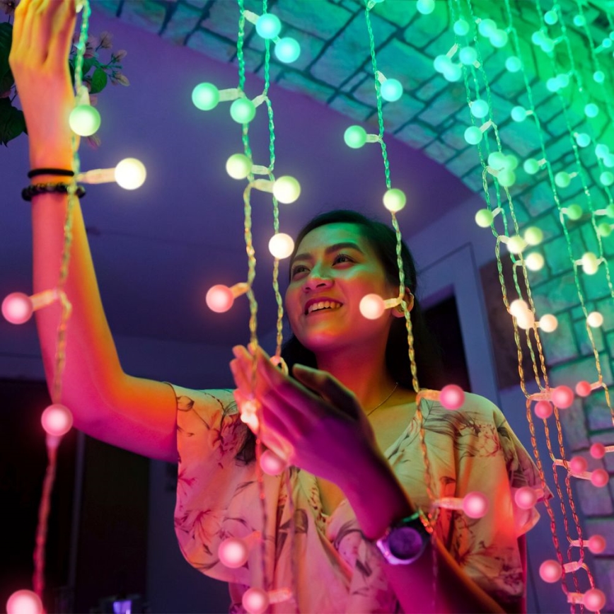 Twinkly - Dekoratyviniai silikoniniai galiniai dangteliai MINI CAPS 100 vnt.