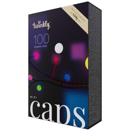 Twinkly - Dekoratyviniai silikoniniai galiniai dangteliai MINI CAPS 100 vnt.