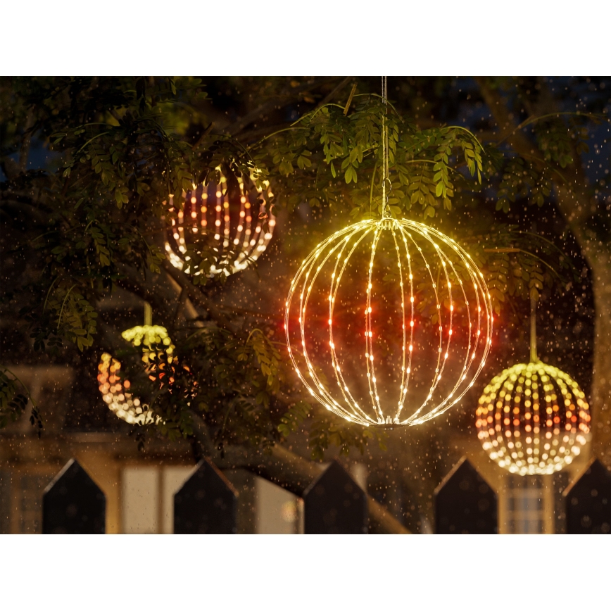 Twinkly - LED RGBW su reguliuojamu ryškumu lauko dekoracija SPHERE 210xLED IP44 Wi-Fi