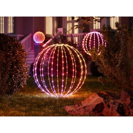 Twinkly - LED RGBW su reguliuojamu ryškumu lauko dekoracija SPHERE 210xLED IP44 Wi-Fi