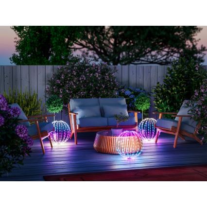 Twinkly - LED RGBW su reguliuojamu ryškumu lauko dekoracija SPHERE 210xLED IP44 Wi-Fi