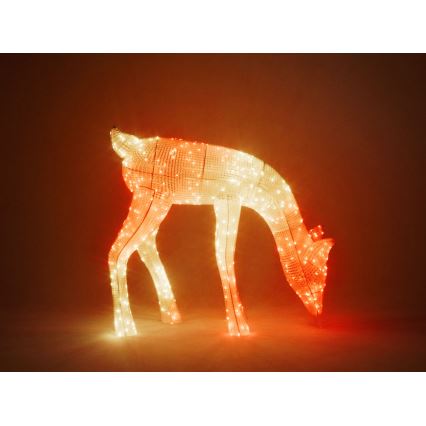 Twinkly - LED RGBW Pritemdomas lauko Kalėdinis elnias ELNIAS REINGEERS 160xLED IP44 Wi-Fi