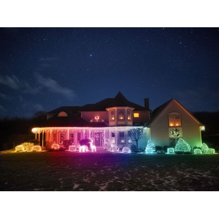 Twinkly - LED RGBW Pritemdomas lauko Kalėdinis elnias ELNIAS REINGEERS 160xLED IP44 Wi-Fi