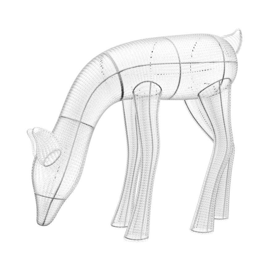 Twinkly - LED RGBW Pritemdomas lauko Kalėdinis elnias ELNIAS REINGEERS 160xLED IP44 Wi-Fi