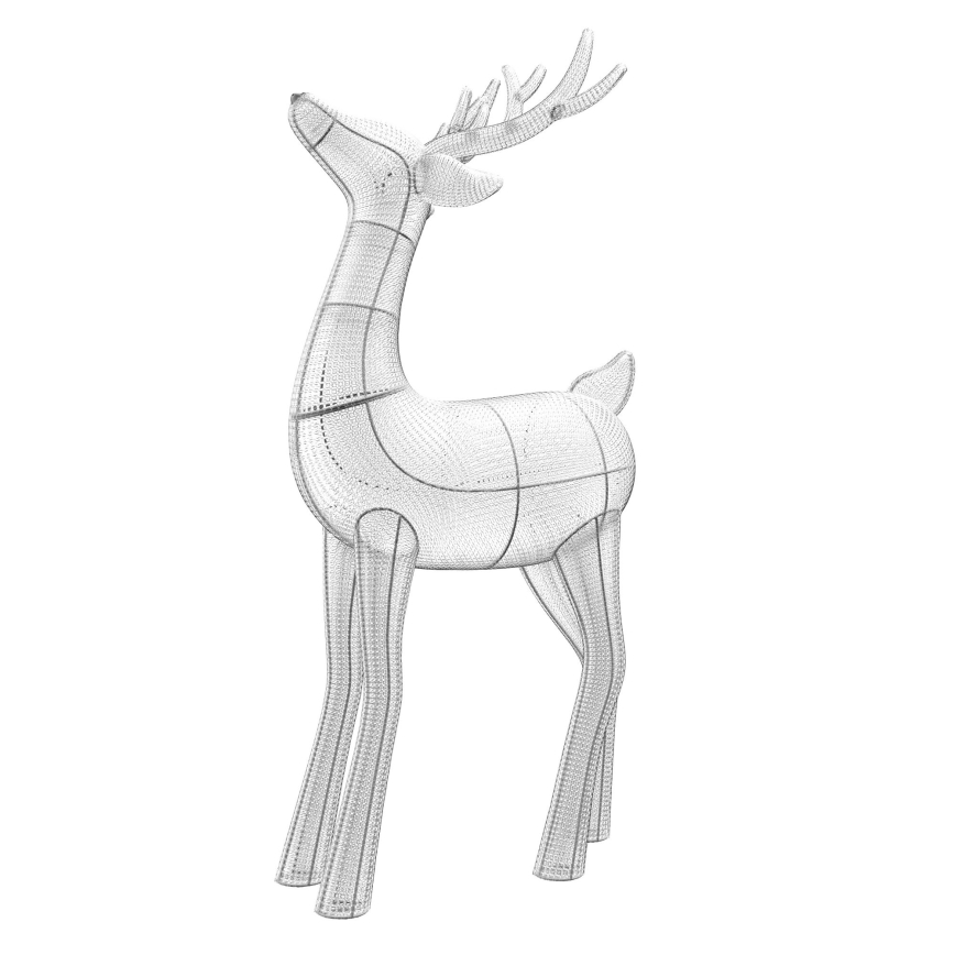 Twinkly - LED RGBW Pritemdomas lauko Kalėdinis elnias  ELNIAS REINGEERS 240xLED IP44 Wi-Fi