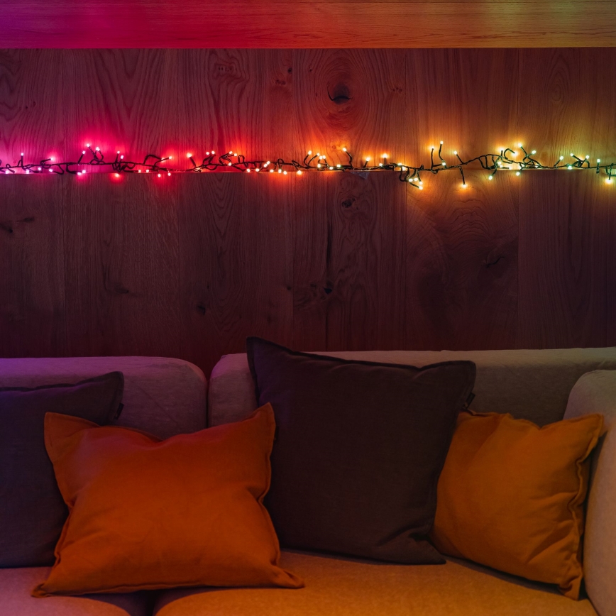 Twinkly – LED RGBW Pritemdoma lauko kalėdinė grandinėlė CLUSTER 400xLED 9,5m IP44 Wi-Fi