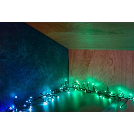 Twinkly – LED RGBW Pritemdoma lauko kalėdinė grandinėlė CLUSTER 400xLED 9,5m IP44 Wi-Fi