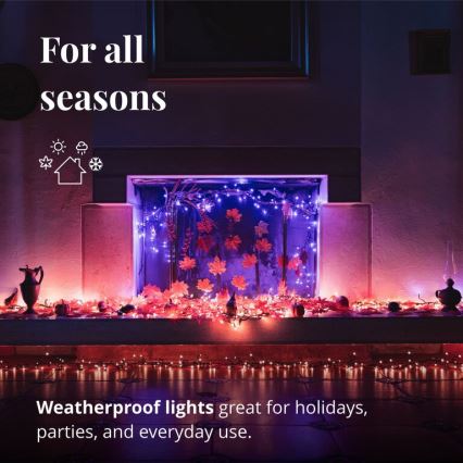 Twinkly – LED RGBW Pritemdoma lauko kalėdinė grandinėlė CLUSTER 400xLED 9,5m IP44 Wi-Fi