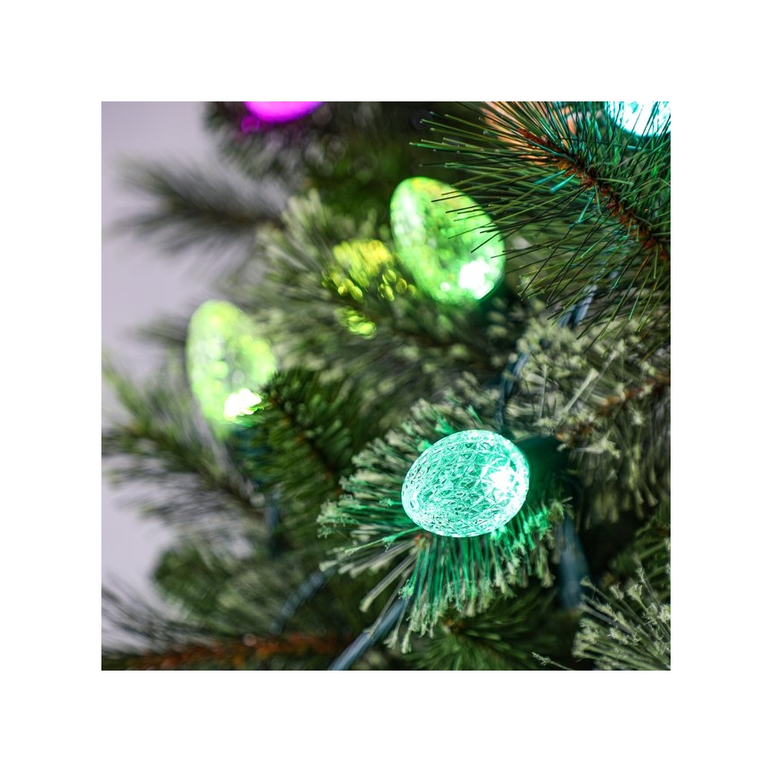 Twinkly - LED RGB šviesos reguliavimas lauko Kelėdinė girlianda FACETED 40xLED 14,5 m IP44 Wi-Fi