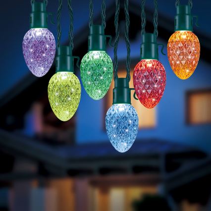 Twinkly - LED RGB šviesos reguliavimas lauko Kelėdinė girlianda FACETED 40xLED 14,5 m IP44 Wi-Fi