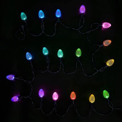 Twinkly - LED RGB šviesos reguliavimas lauko Kelėdinė girlianda FACETED 40xLED 14,5 m IP44 Wi-Fi