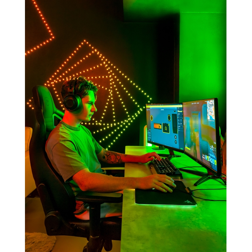 Twinkly - LED RGB Reguliuojamas kalėdinis laidas DOTS 60xLED 7 m USB Wi-Fi
