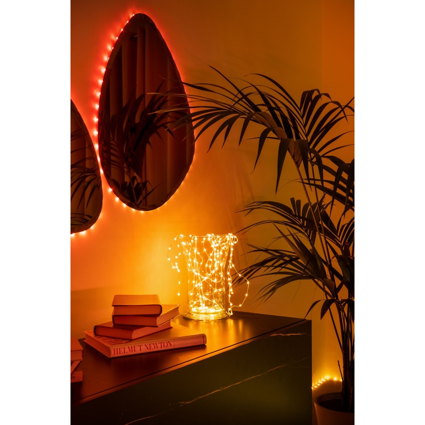 Twinkly - LED RGB Reguliuojamas kalėdinis laidas DOTS 60xLED 7 m USB Wi-Fi