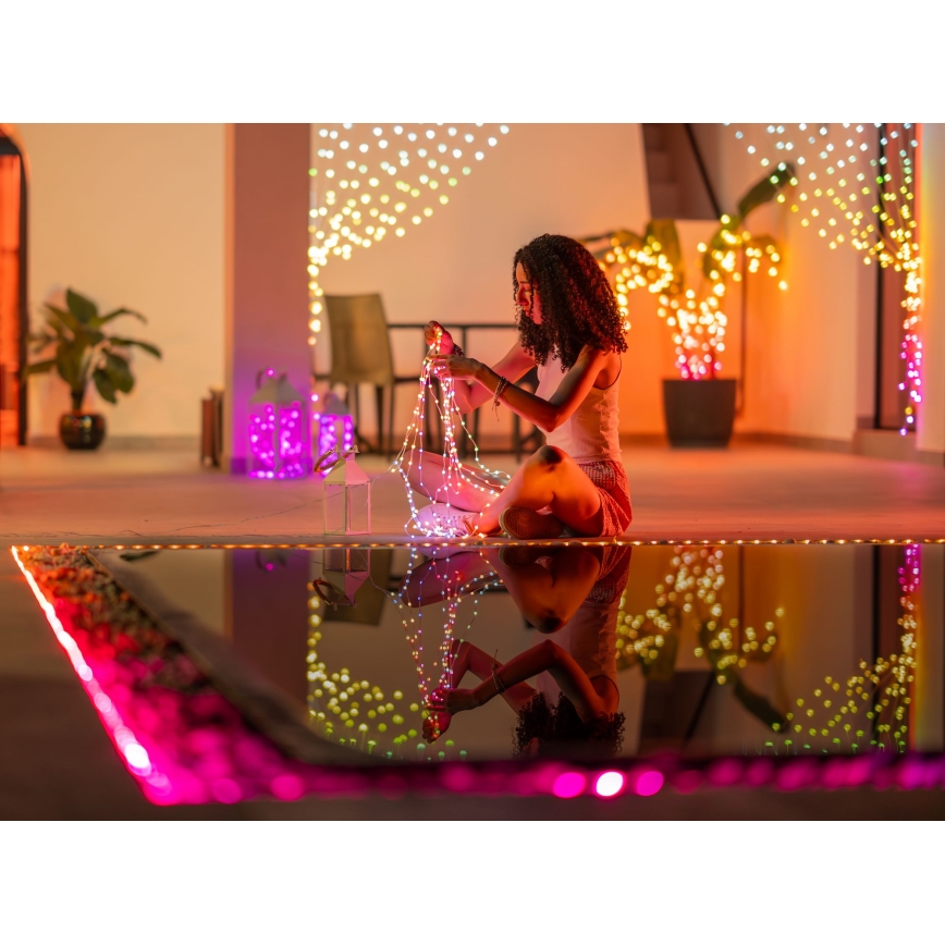 Twinkly - LED RGB Reguliuojamas kalėdinis laidas DOTS 60xLED 7 m USB Wi-Fi