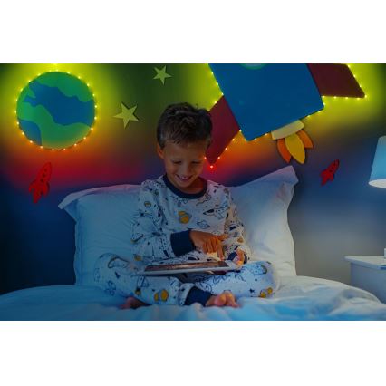 Twinkly - LED RGB Lauko šviesos reguliavimas juostelė DOTS 200xLED 10 m IP44 WiFi