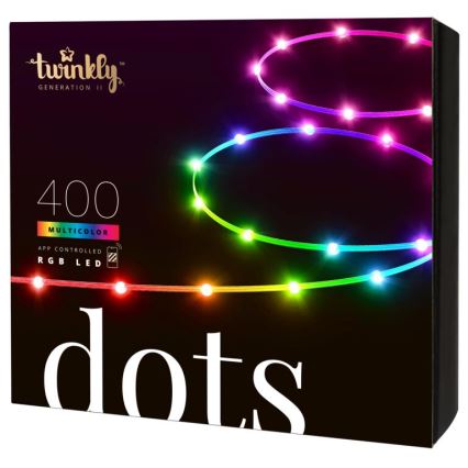 Twinkly - LED RGB Lauko šviesos reguliavimas juostelė DOTS 400xLED 20 m IP44 Wi-Fi