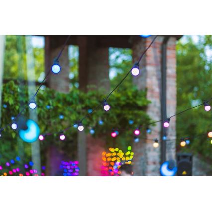 Twinkly - LED RGB šviesos reguliavimas lauko Dekoratyvinė girlianda FESTOON 20xLED 14m IP44 Wi-Fi