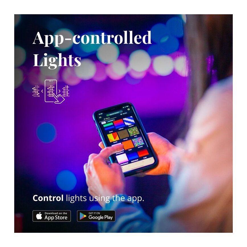 Twinkly - LED RGB šviesos reguliavimas lauko Dekoratyvinė girlianda FESTOON 20xLED 14m IP44 Wi-Fi