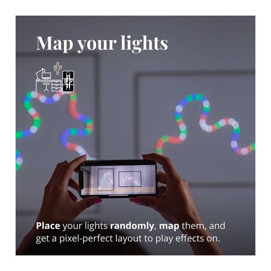 Twinkly - LED RGB Reguliuojama juostelė FLEX 200xLED 2 m Wi-Fi