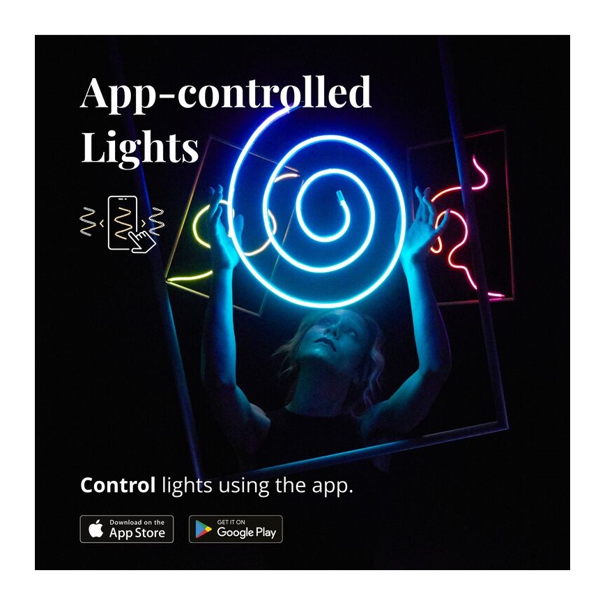 Twinkly - LED RGB Reguliuojama juostelė FLEX 200xLED 2 m Wi-Fi
