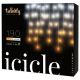 Twinkly - LED šviesos reguliavimas lauko Kalėdinė užuolaida ICICLE 190xLED 11,5m IP44 Wi-Fi