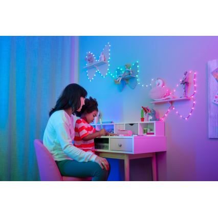 Twinkly - LED RGB šviesos reguliavimas Kelėdinė girlianda 100xLED 8 m USB Wi-Fi