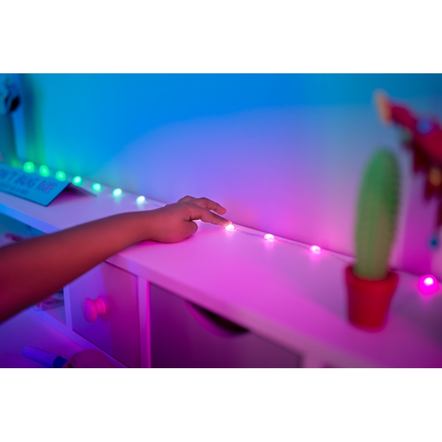 Twinkly - RGB LED reguliuojama girlianda CANDIES 100 LED 8 m USB Wi-Fi