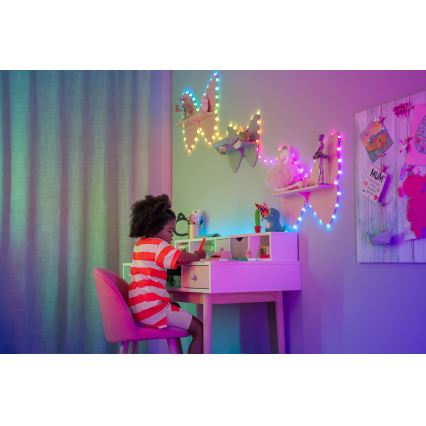 Twinkly - RGB LED reguliuojama girlianda CANDIES 100 LED 8 m USB Wi-Fi