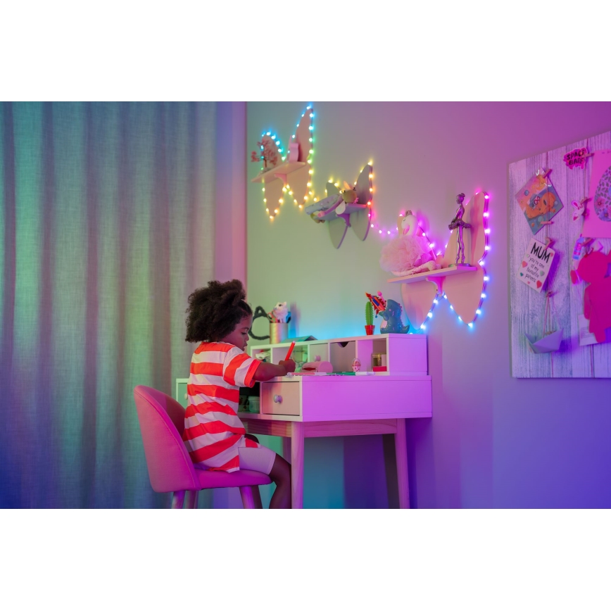Twinkly - RGB LED reguliuojama girlianda CANDIES 100 LED 8 m USB Wi-Fi