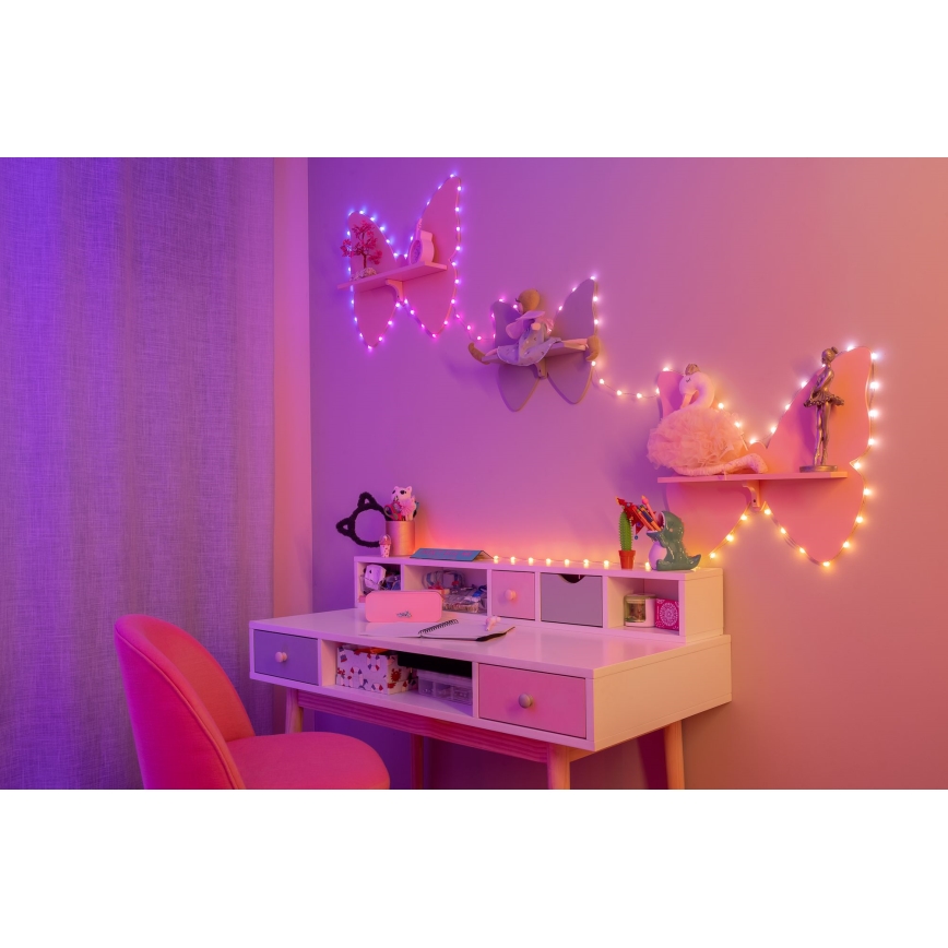 Twinkly - RGB LED reguliuojama girlianda CANDIES 100 LED 8 m USB Wi-Fi