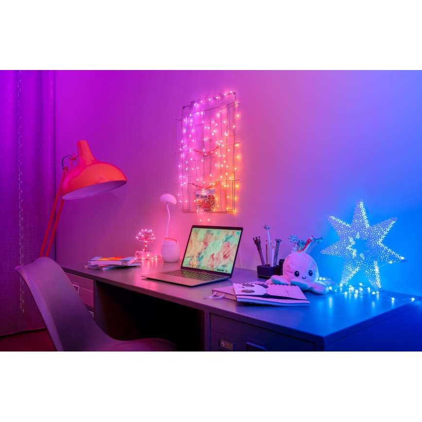 Twinkly - RGB LED reguliuojama girlianda CANDIES 100 LED 8 m USB Wi-Fi