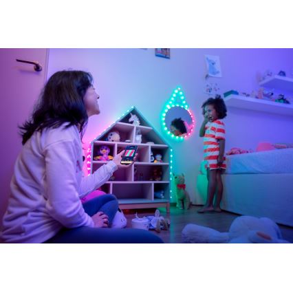 Twinkly - RGB LED reguliuojama girlianda CANDIES 100 LED 8 m USB Wi-Fi