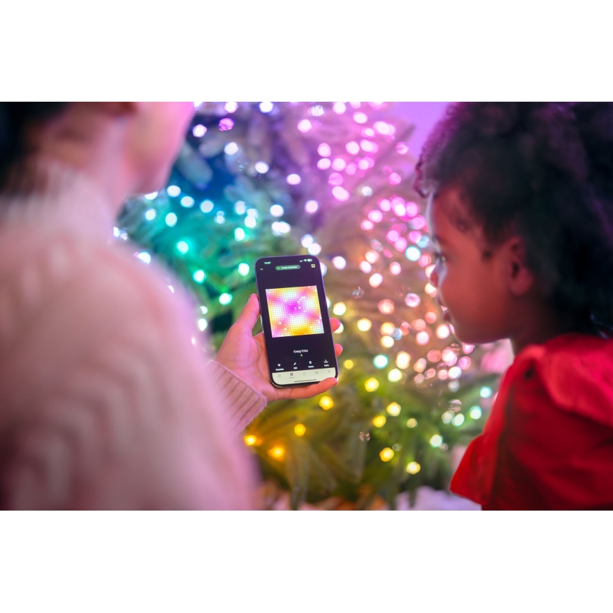 Twinkly - RGB LED reguliuojama girlianda CANDIES 100 LED 8 m USB Wi-Fi