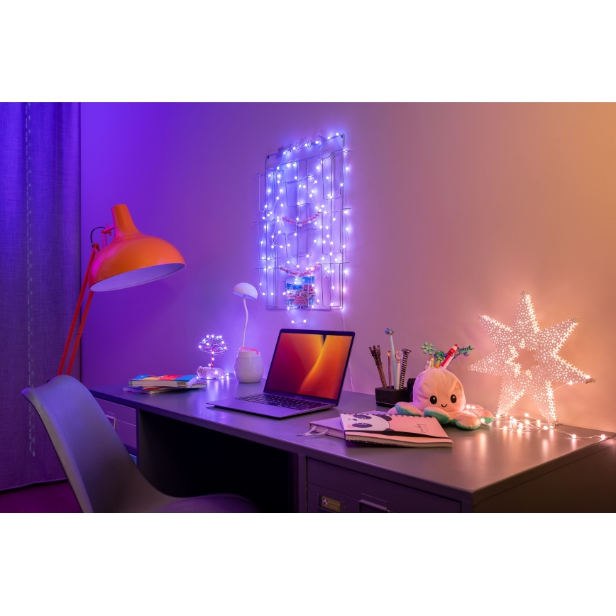 Twinkly - LED RGB Pritemdoma Kalėdinė grandinė CANDIES 100xLED 8 m USB Wi-Fi